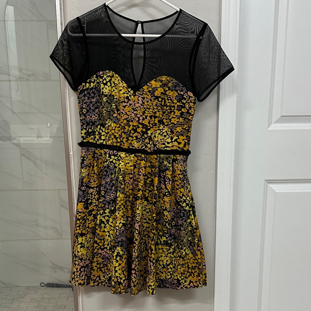 Floral sheer mini Dress